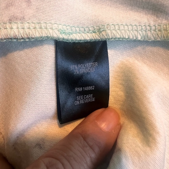 Mint Green Floral Textured Mini Skate Dress size 2 - Picture 6 of 9